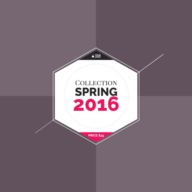 PSD flyer promocional de la colección de primavera de 2016