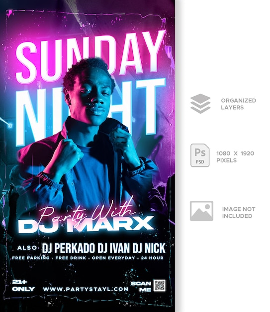 Flyer PSD et histoire