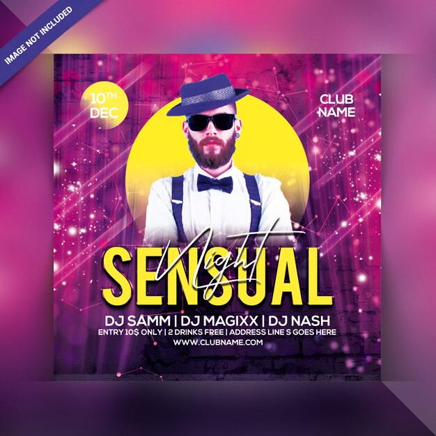 Flyer De Soirée Sensuelle