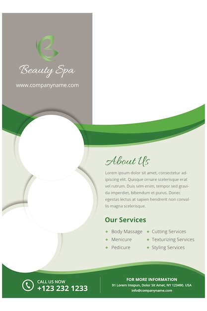 Flyer Spa Moderne