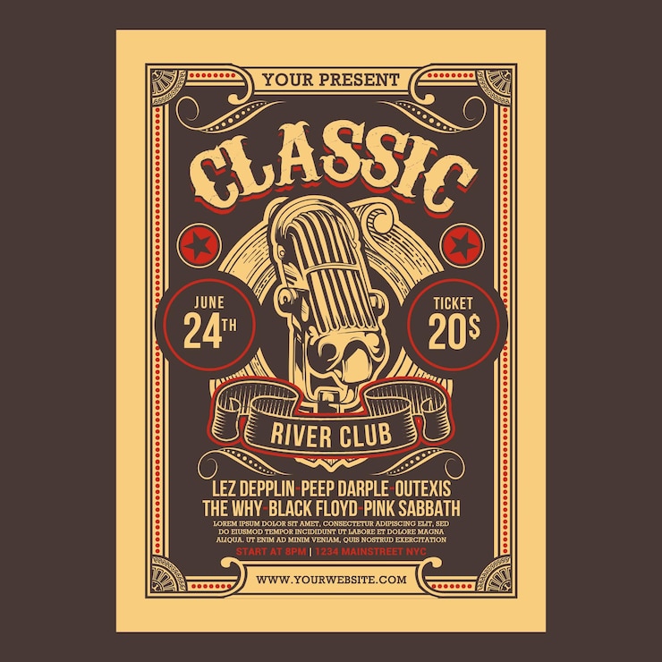 PSD flyer spectacle de musique classique