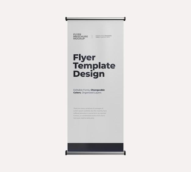 Flyer Template Design Mockup