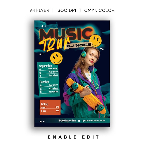 Flyer de la tournée musicale