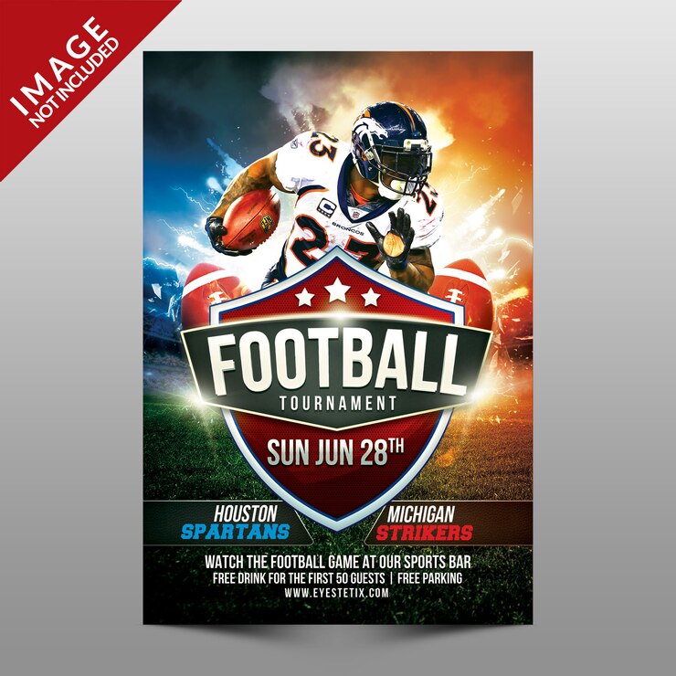 PSD flyer tournoi de football