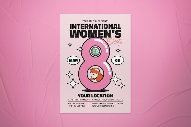 Flyer zum internationalen frauentag