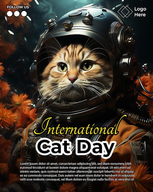 Flyer zum Internationalen Katzentag