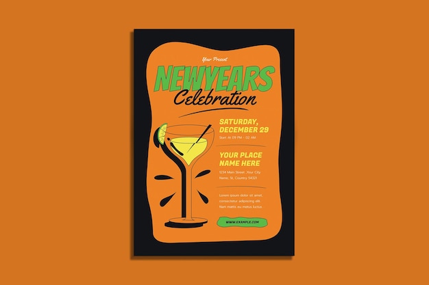 Flyer zum neujahrsfest