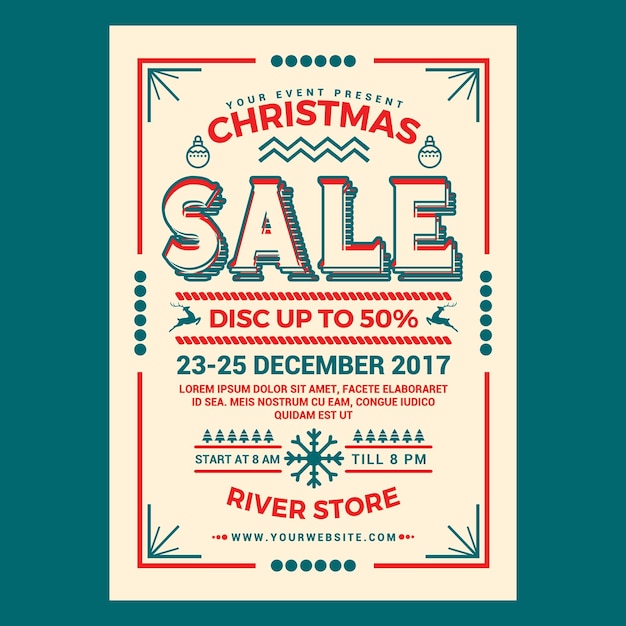 Flyer zum Weihnachtsverkauf 1