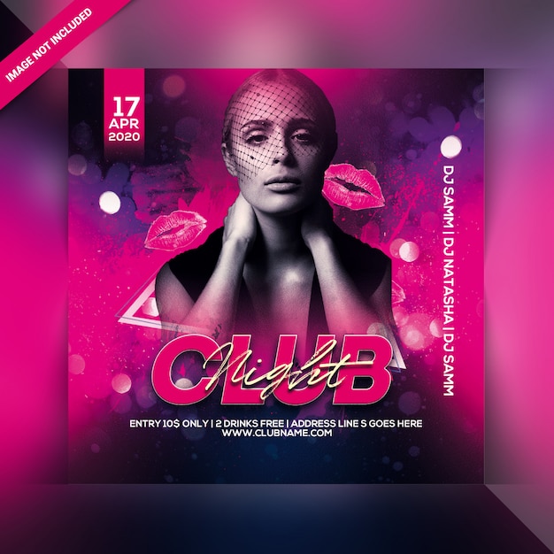 Flyer zur Clubnachtparty