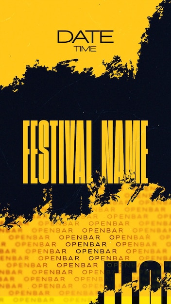 Flyers de la fête du festival