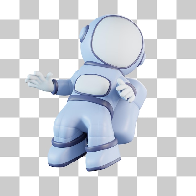 Flying Astronaut 3D Icon (Fliegende Astronaut in 3D)