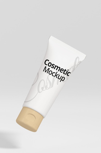 flying cosmetic mockup