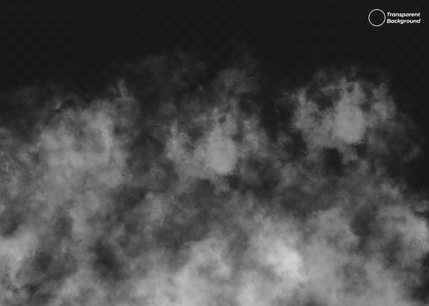 Flying smoke fog and cloud surreal design