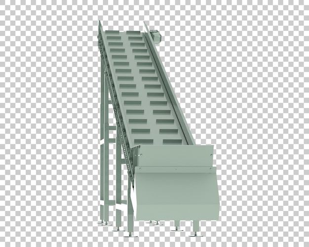 PSD förderband isoliert auf transparentem hintergrund 3d-darstellung