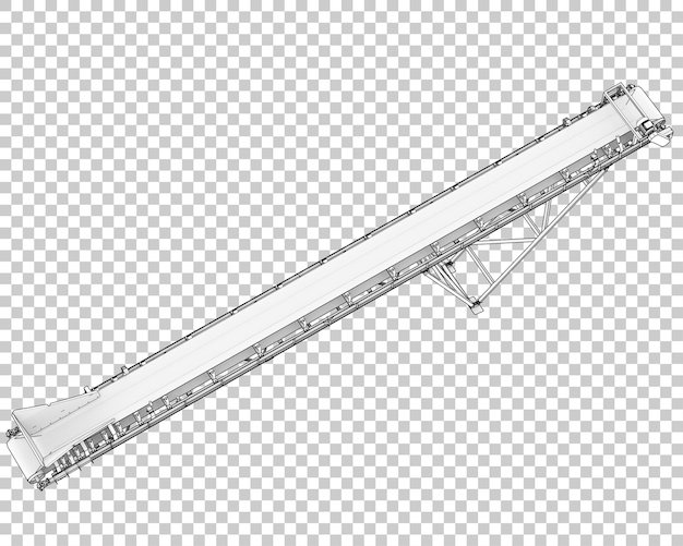 PSD förderband isoliert auf transparentem hintergrund 3d-darstellung