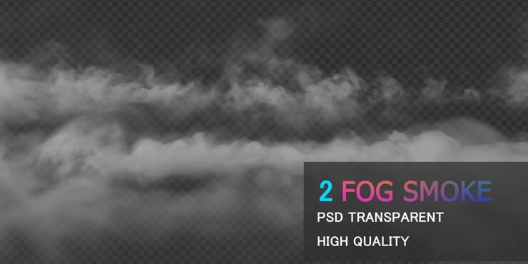 Fog mist some dryice design premium psd