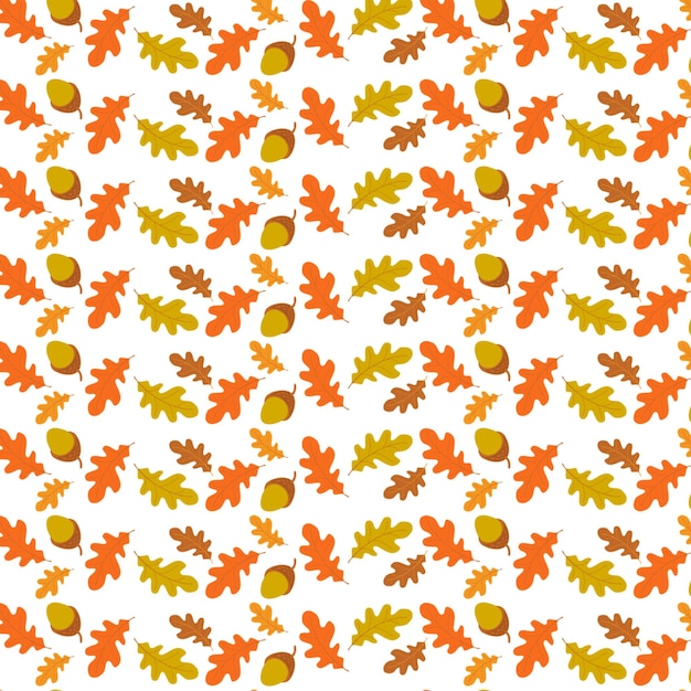 foglie d'autunno su sfondo bianco stampa digitale