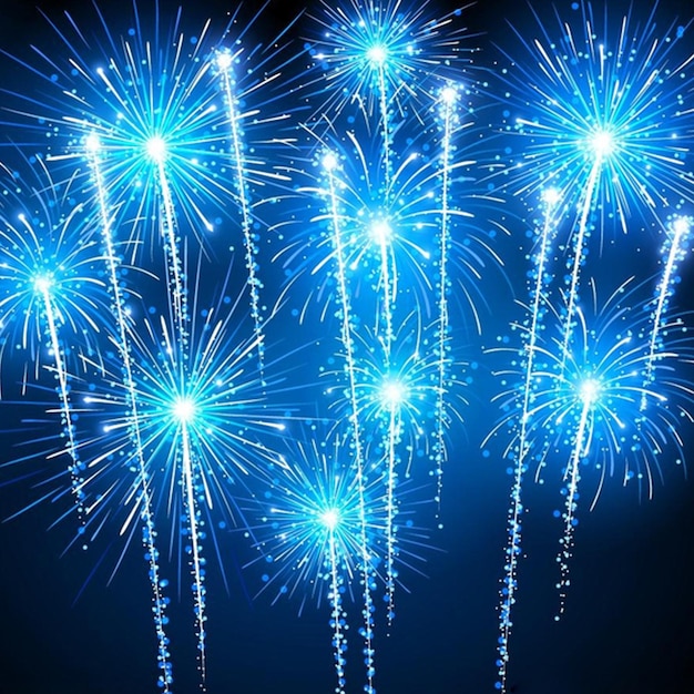 fogos de artifício em fundo isolado