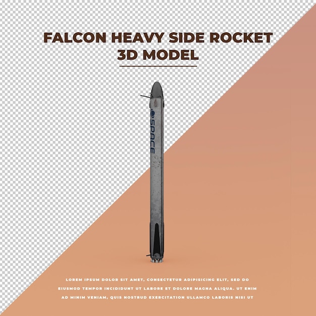 PSD foguete falcon heavy side