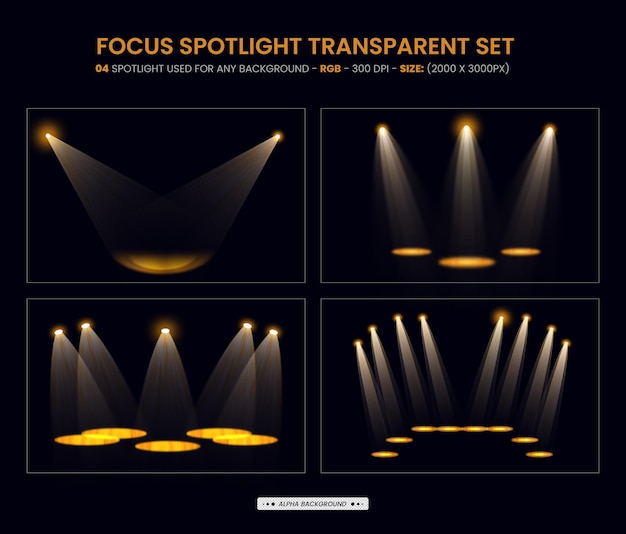 Fokus spotlight-effekt hintergrunddesign