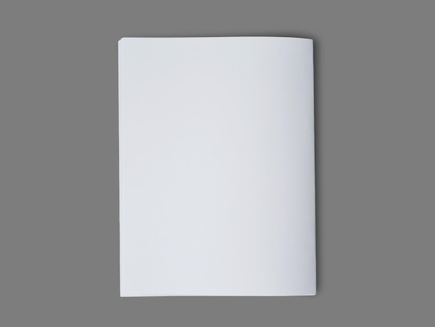 Folded paper mock up blank empty copy space carta bianca