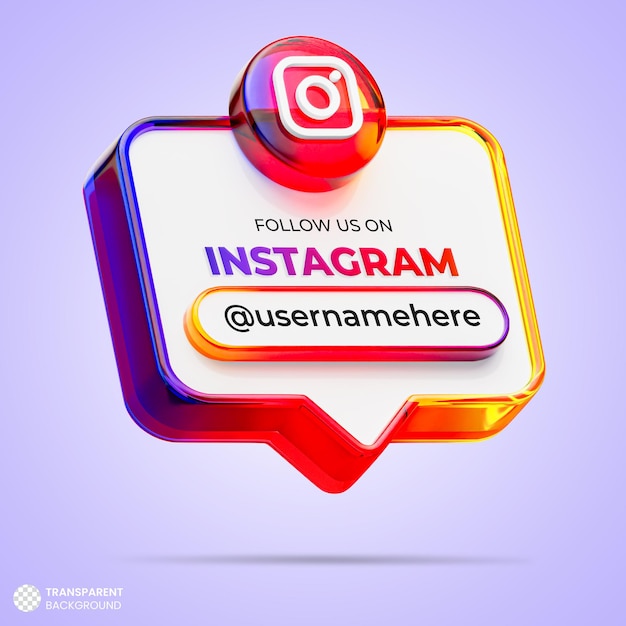 Folgen sie uns auf tiktok social media 3d-rendering-banner