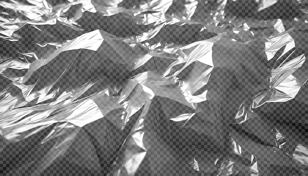 Folha de plástico transparente e brilhante isolada no fundo