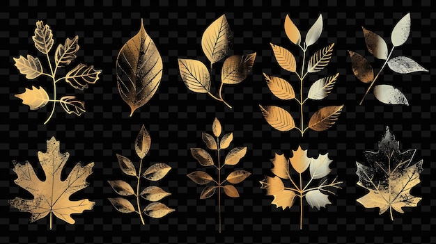 PSD folhas metálicas cintilantes efeto de corte de folhas em camadas com arte de decoração de fundo de forma de textura y2k