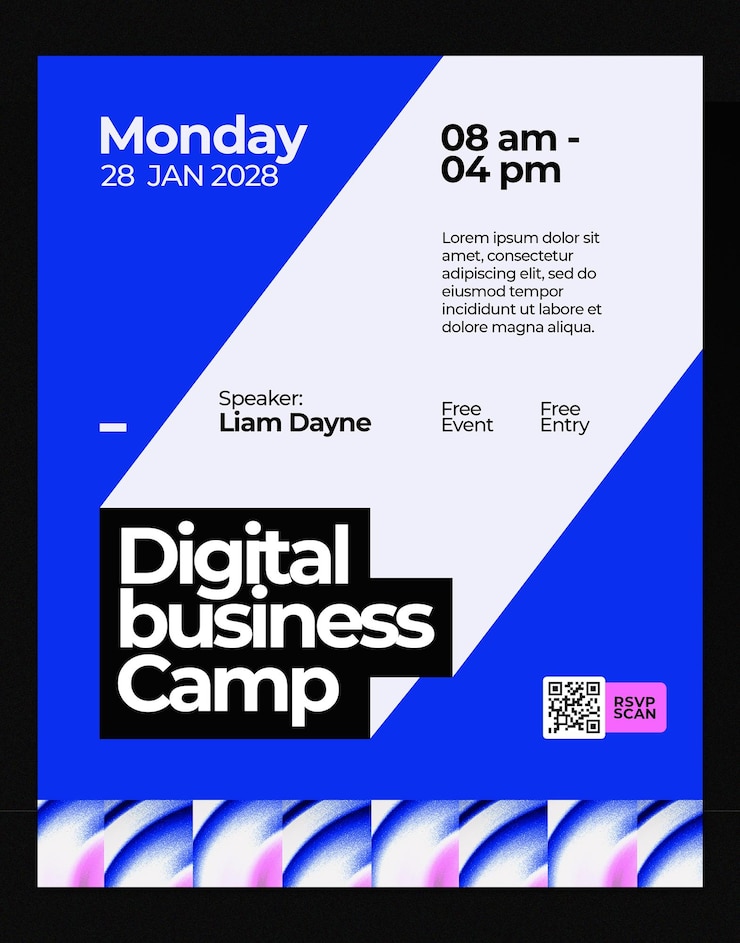 PSD folheto comercial digital para eventos