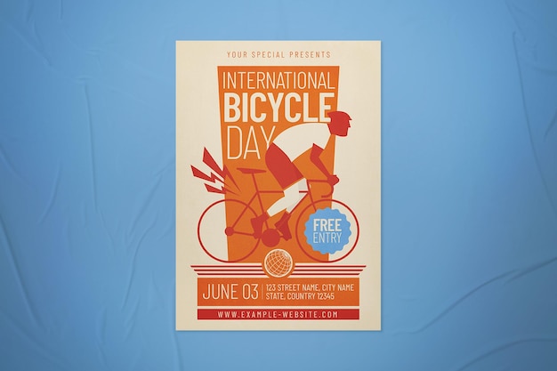 Folheto do Dia Internacional da Bicicleta