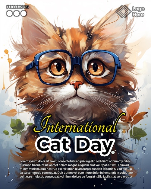 Folheto do Dia Internacional do Gato
