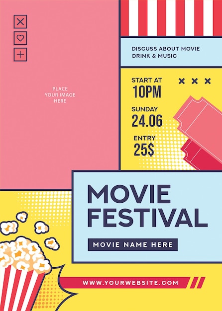 folheto do festival de cinema