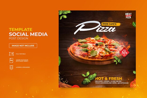 Folheto do menu de fast food