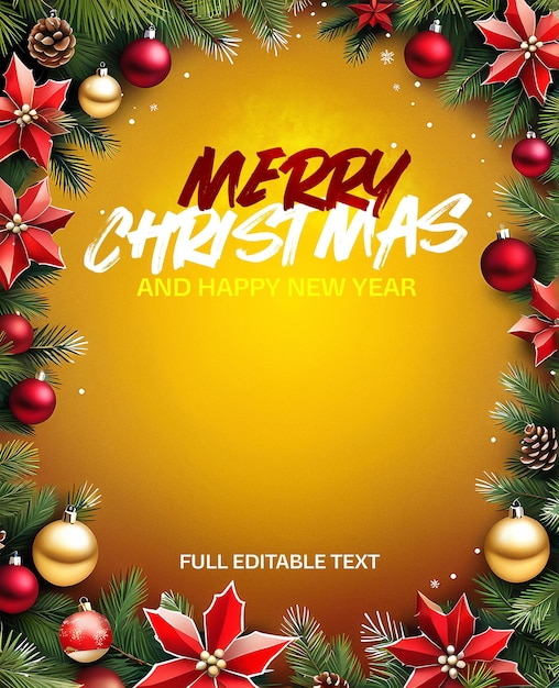 PSD folheto feliz natal feriados banner psd