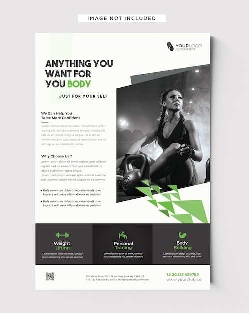 Folheto Fit Your Body Fitness