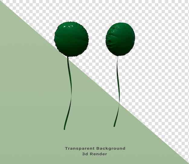 Folienballon 3d-Rendering Abstraktes Gestaltungselement Minimalistisches Konzept