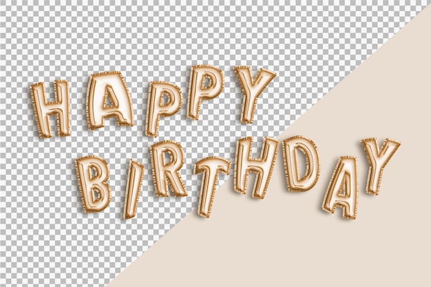 folienballons goldfarbe alles gute zum geburtstag nachricht