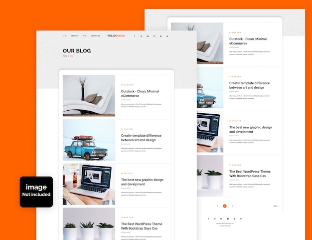 Foliorock Blog Business and Corporate PSD