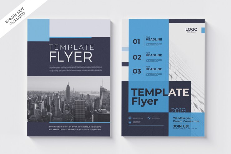 Folleto comercial flyer a4 template