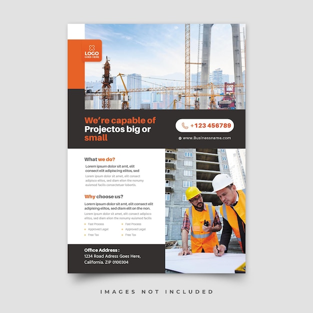 folleto de construcción y renovación