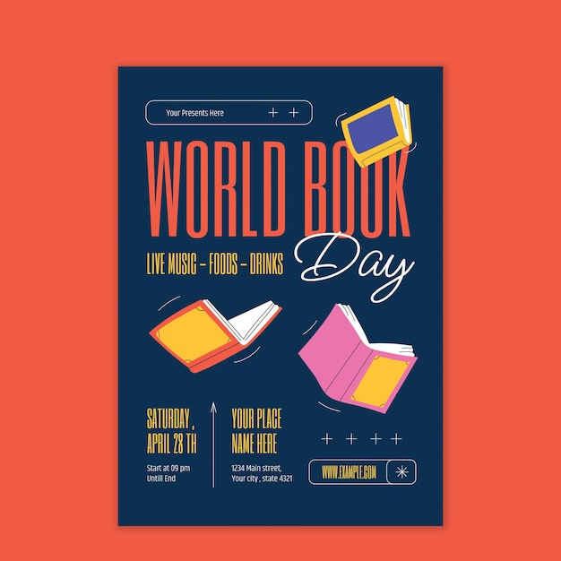 Folleto del día mundial del libro