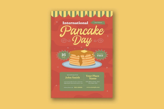 Folleto del día de los panqueques