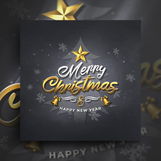 Folleto de fondo navideño Publicación en redes sociales y banner web
