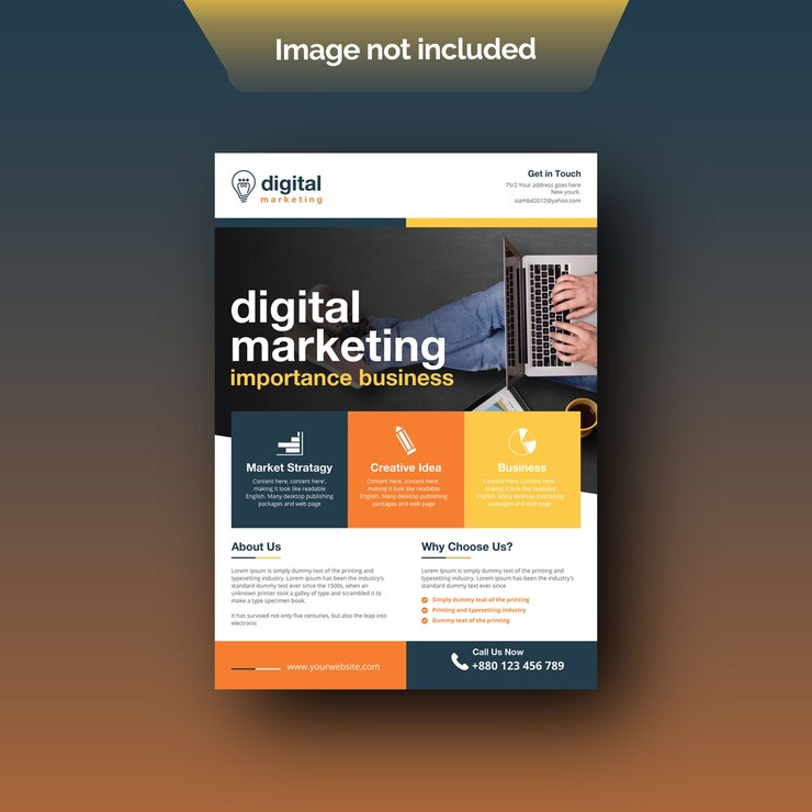 Folleto de marketing digital