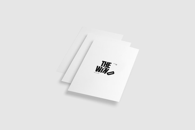 Folleto polivalente de folleto de maquillaje de papel en formato PSD