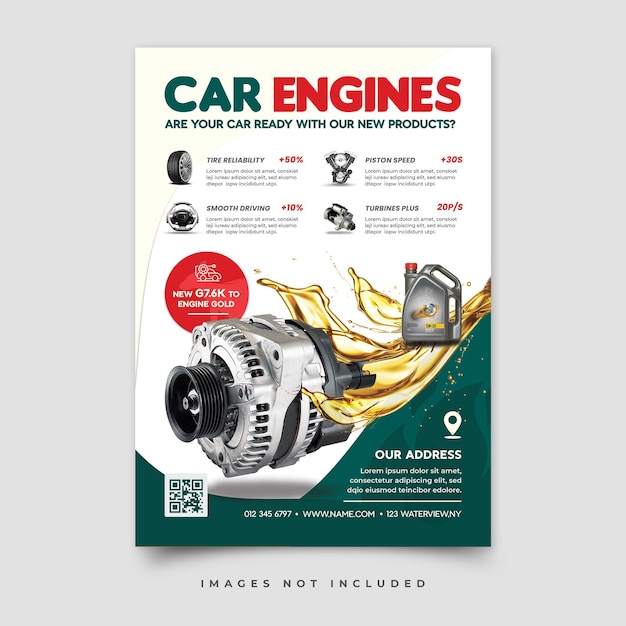 Folleto de servicios de automóviles