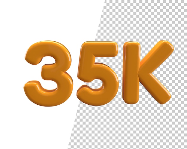 Follower 35k danke 3d-rendering