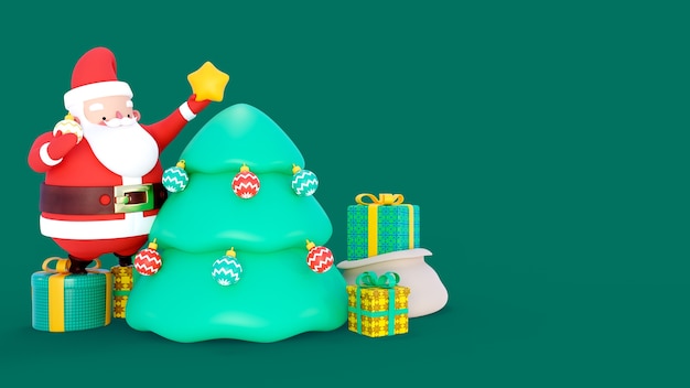 PSD fond 3d pour la célébration de la saison de noël