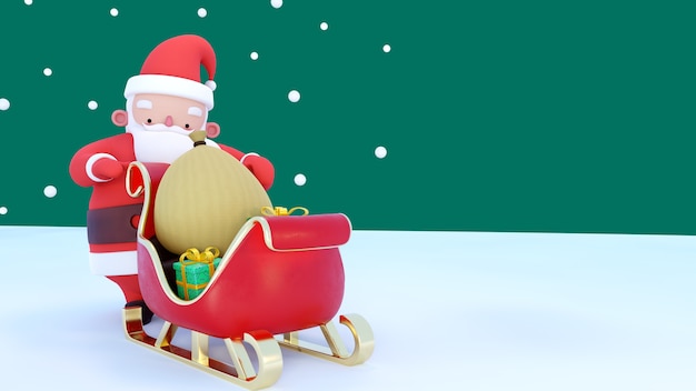 fond 3d pour la célébration de la saison de noël