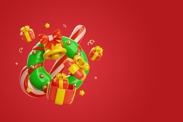 Fond 3d Pour La Célébration De La Saison De Noël